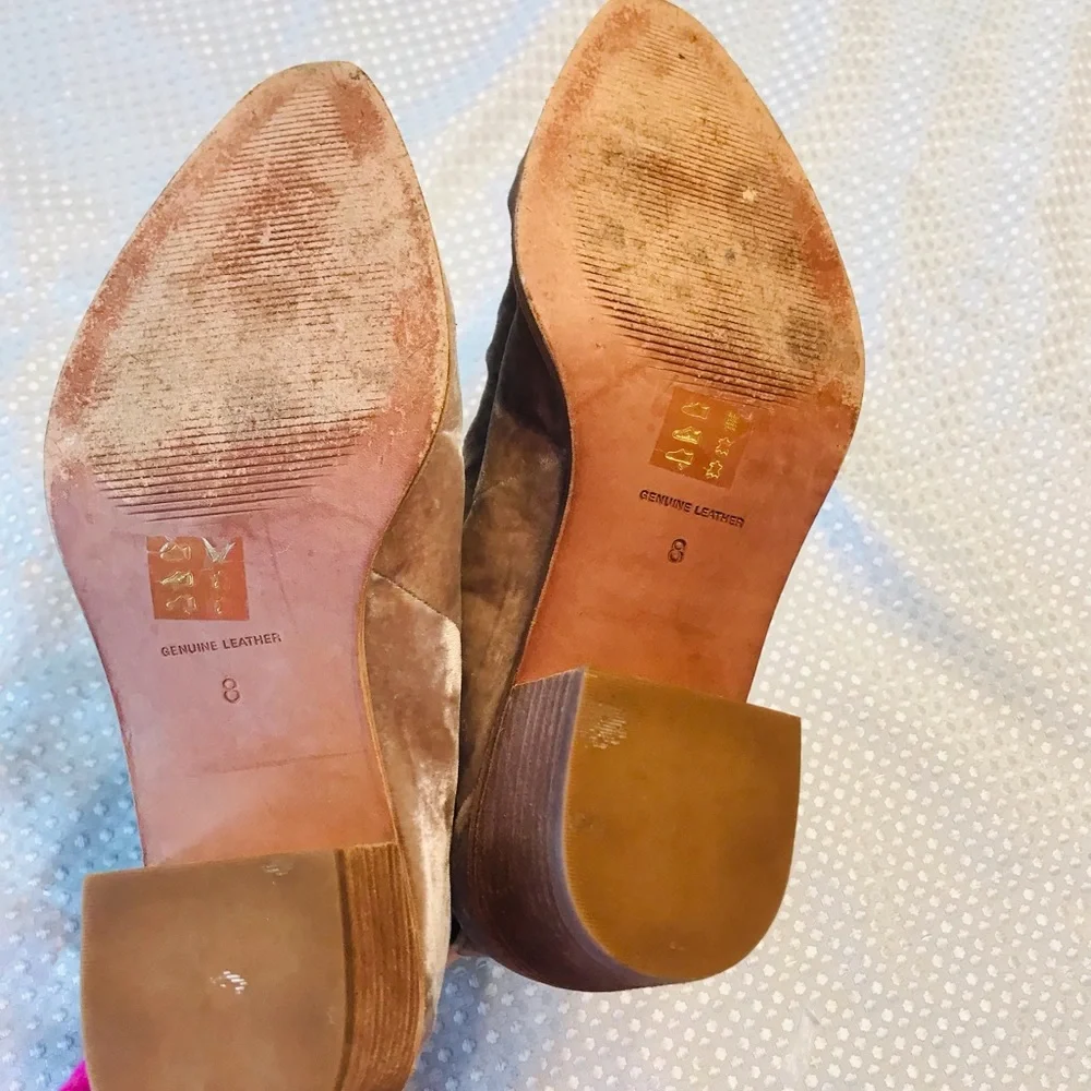 Madewell velvet‎ boties